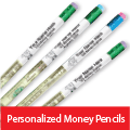 Personalized Money Pencils