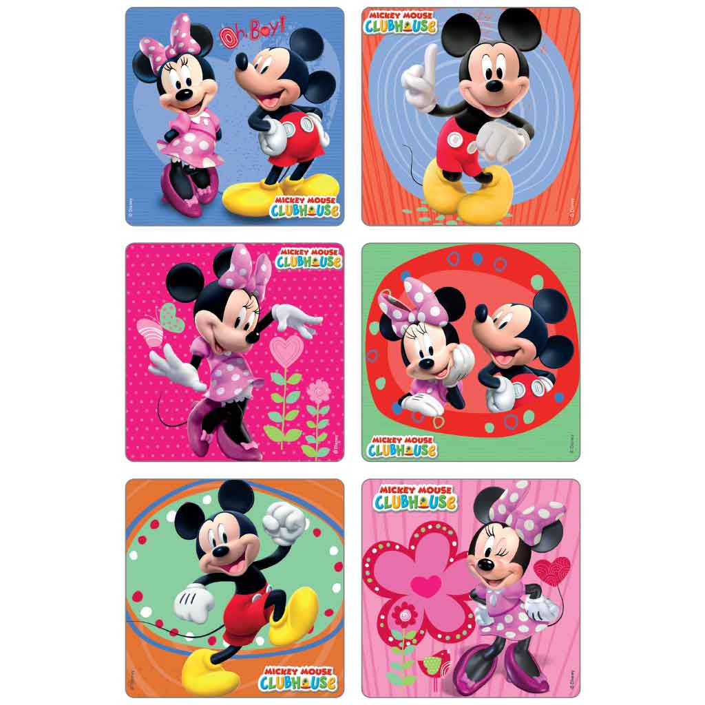 Mickey & Minnie Mouse Glitter Disney Stickers