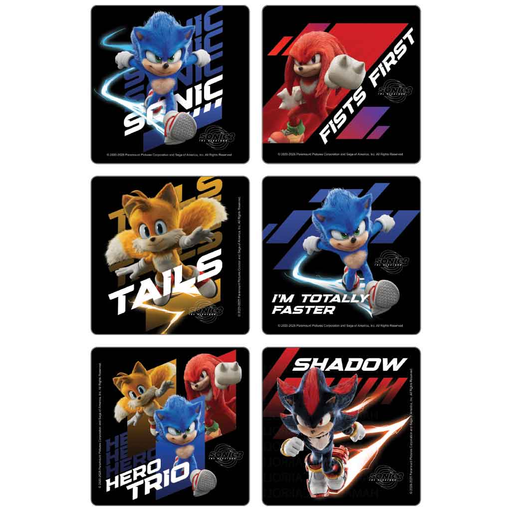 Sonic The Hedgehog 3 Stickers