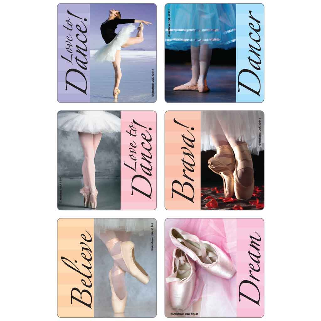 Ballet Dance Photos Asst. Stickers