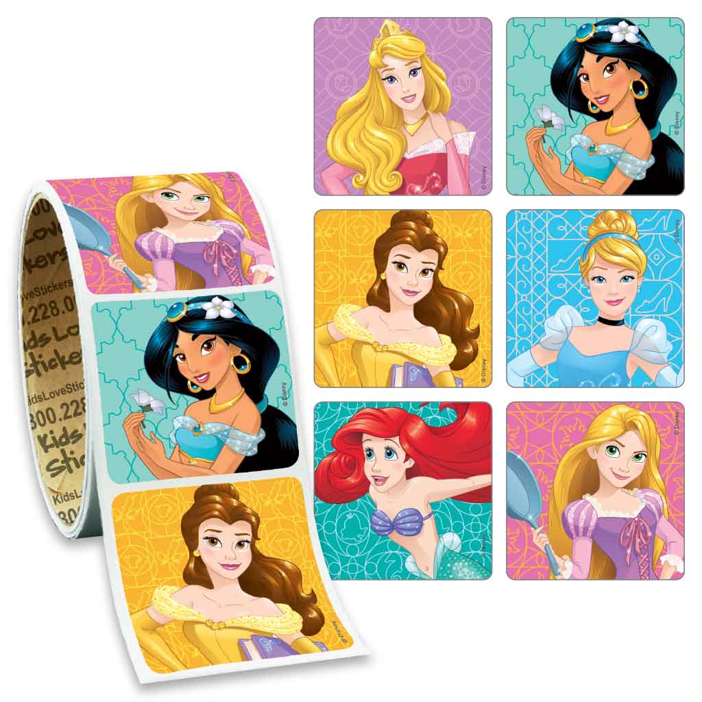 Disney Princesses Value Stickers - Roll