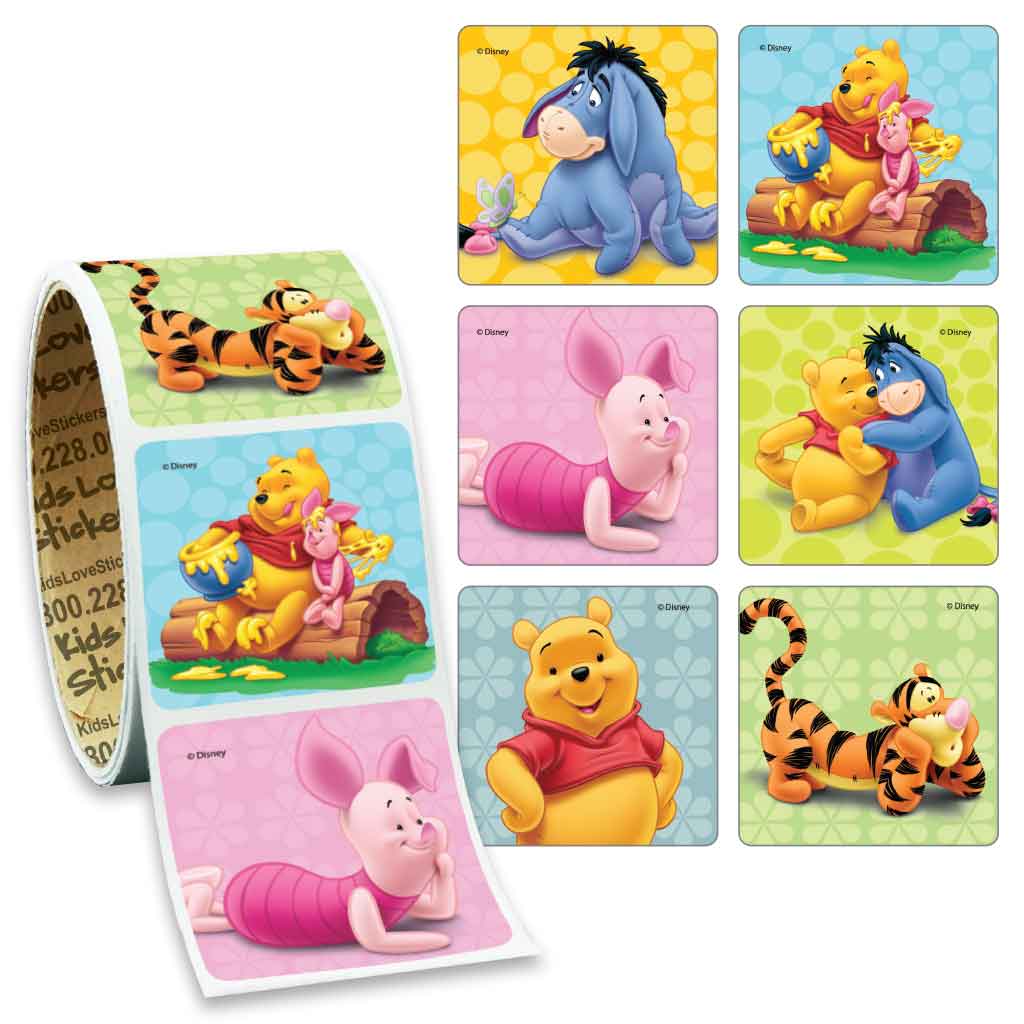 Pooh and Pals Value Stickers - Roll