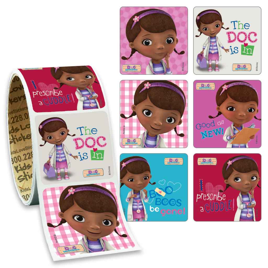 Doc McStuffins Value Stickers - Roll
