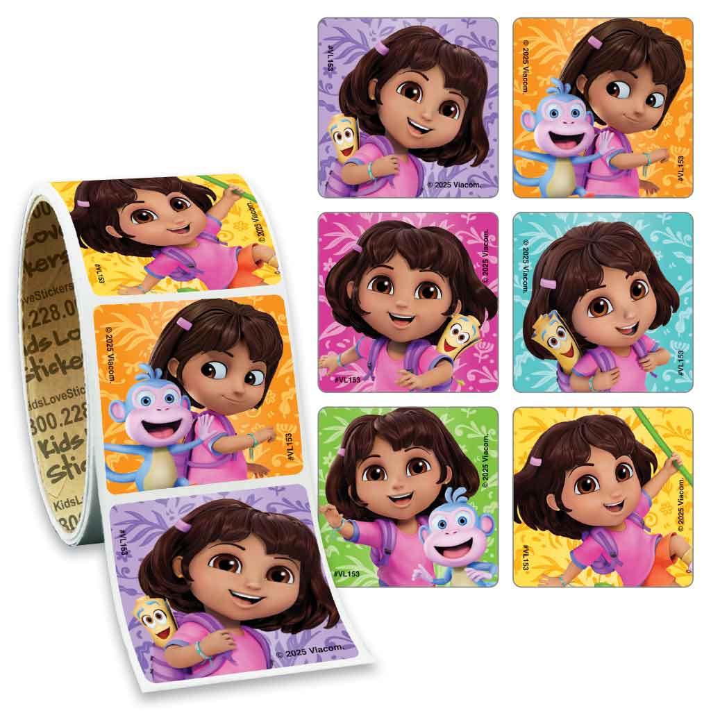 Dora Playful Value Stickers - Roll